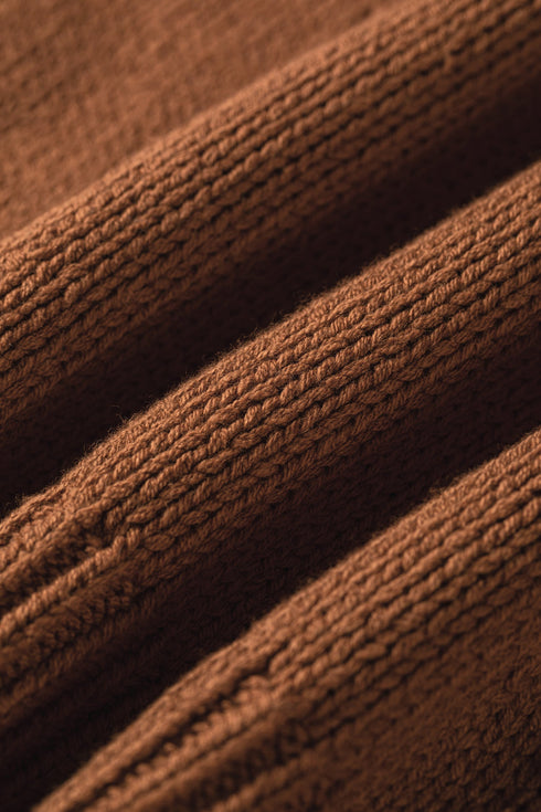 Western Horseshoe Pattern Short Sleeve Knit Sweater