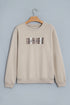 God Is Good Western Embroidered Letter Crewneck Pullover Sweatshirt