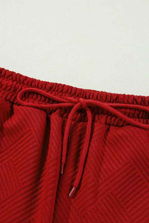 Ultra Loose Textured Slouchy Matching Pant Set