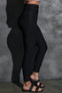 Exclusive High Waisted Pleated Pocket Stretch Leggings