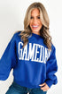 Polyester Applique Embroidered Patch Pattern Shift Sweatshirt