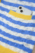 Striped Button Front Long Sleeve Loose Fit Knit Cardigan