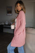 Open Front Soft Fuzzy Ribbed Sweater Cardigan