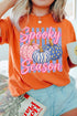 Polyester Cotton Blend Pumpkin Print Graphic Tee