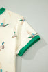 Mallard Printed Western Style Contrast Trim Short Set