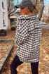 Casual Plaid Print Button Front Tunic Shacket