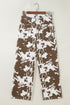 Abstract Pattern Regular Fit Full Length Western Jeans