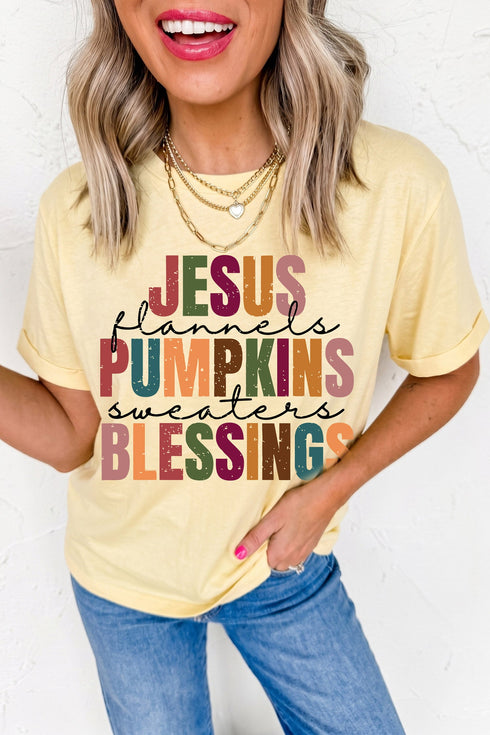 Slogan Printed Harvest Themed Graphic Statement Tee
