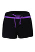 Contrast Waistband Tie Front Swim Shorts