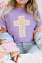 Floral Cross Christian Easter Casual Graphic Tee