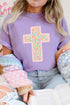 Floral Cross Christian Easter Casual Graphic Tee