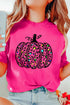 Leopard Print Pumpkin Graphic Pattern Statement Tee