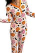 Allover Pumpkin Print Long Sleeve Coordinated Lounge Set