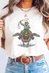 Western Duck Print Graphic Novelty Statement Tee