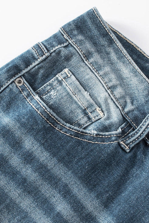 Distressed Denim Ripped Southern Belle Skinny Jeans