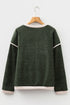 Mallard Duck Four Leaf Clover Patchwork Graphic Long Sleeve Tee