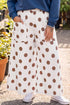 Polka Dot Elastic Waist Wide Leg Pants