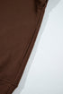 Textured Round Neck Drop Shoulder Pullover Sweatshirt