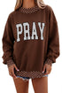 Pray Polka Dot High Neck Tunic Sweatshirt