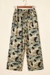 Camouflage Print Street Fashion Drawstring Shift Pants