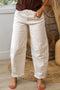 Casual Striped Print Wide Leg Barrel Jeans