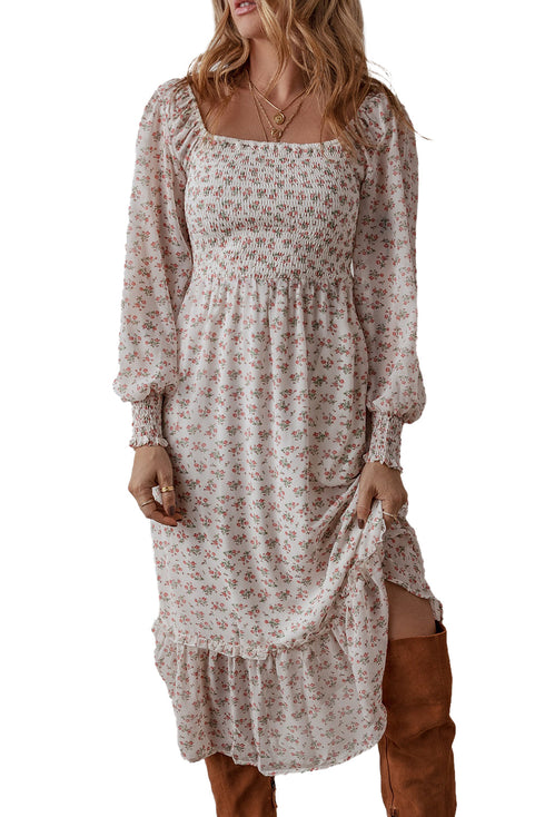 The Briarwood Manor Ruffled Midi Dress