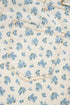 Grommet Knot Waist Floral Barrel Jeans