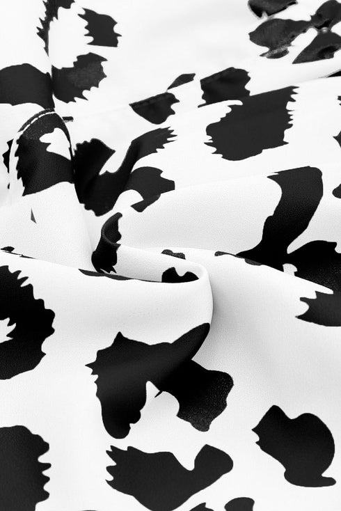 All Over Leopard Print High Waisted Casual Shorts