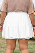 Bohemian Frilled Elastic Waist Lace Trim Ruffled Shorts