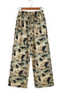 Camouflage Print Street Fashion Drawstring Shift Pants