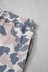 Retro Camouflage Print Trim Skort Two Piece Outfit