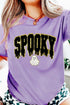 Short Sleeve Round Neck Ghost Letter Print Tee