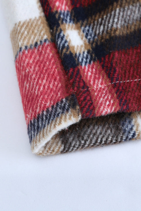 Relaxed Fit Brushed Plaid Button Down Shirt