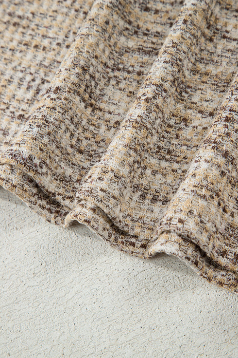 Textured Ruffle Sleeve Top And Drawstring Short Sets