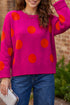 Viscose Polyester Playful Polka Dot Pattern Sweater