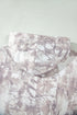 Abstract Print Ribbed Cuffs Hem Long Sleeve Hoodie