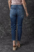 Distressed Button Fly High Waisted Skinny Denim Jeans