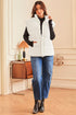 Solid Casual Oversized Stand Neck Puffer Vest