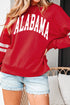 Polyester Cotton Alabama Letter Print Graphic Sweatshirt
