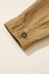 Metal Button Front Collared Long Sleeve Western Jacket