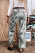 Elastane Camo Pattern Cotton Denim Shift Jeans