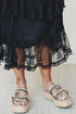 Polyamide Elastane Elegant Ruffle Lace Tiered Skirt