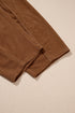 Polyester Corduroy Elastic Waist Drawstring Cargo Pants