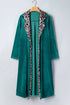 Leopard Print Velvet Lapel Collar Open Front Cardigan