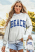 Polyester Mock Neck Graphic Print Reversible Sweatshirt