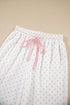 Polka Dot Patchwork Long Sleeve Pant Set