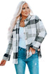 Paneled Pocketed Button Down Long Sleeve Plaid Shacket