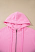 Zip Up One Piece Long Sleeve Hoodie