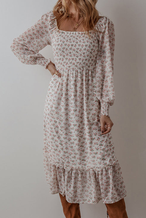 The Briarwood Manor Ruffled Midi Dress