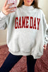 Polyester Glitter Letter Mock Neck Graphic Sweatshirt